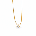 The Elora CZ Pendant — front studio hanging pendant in a white studio; AI-enhanced supplier view.