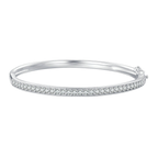 The Maia Pavé Hinge Bangle — retained original product-only source-photo crop with a faint interior marking on white; not an AI visualization