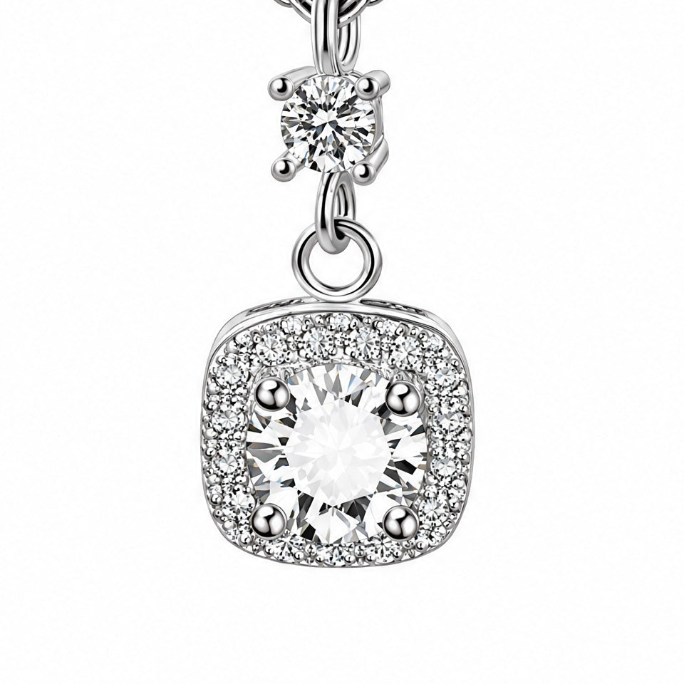 The Elin Square Pendant Necklace