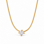 The Elora CZ Pendant — near-front pendant detail in a white studio; reference-based AI visualization.